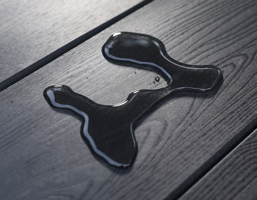 Masă dreptunghiulară HDPE cu margele negre adânci