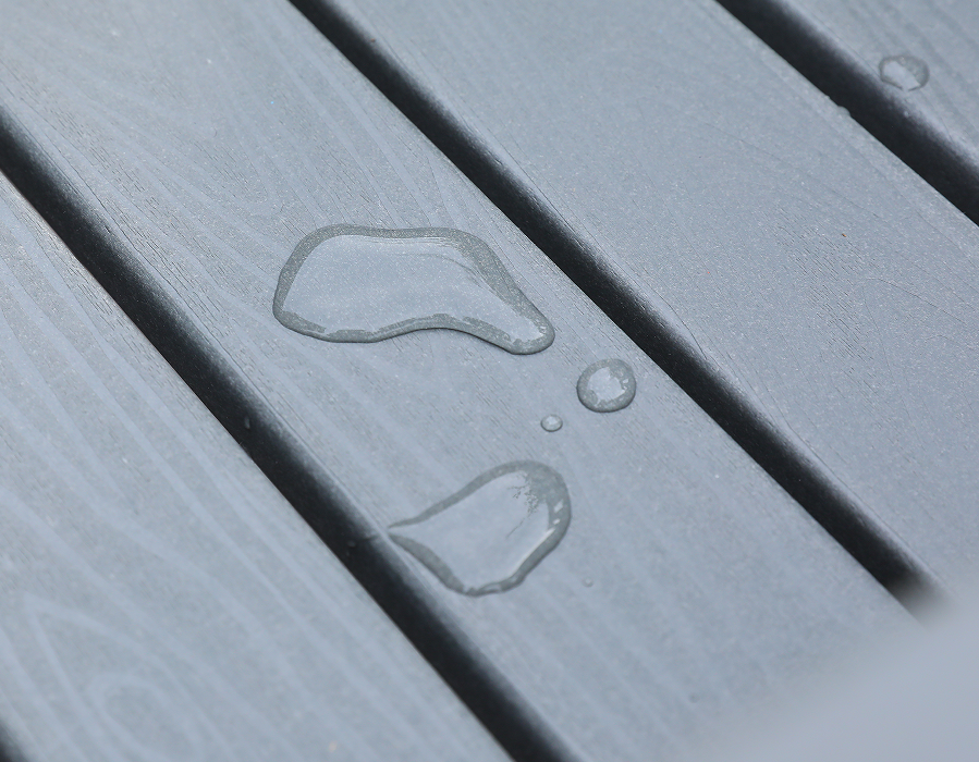 Masa de exterior dreptunghiulara HDPE gri
