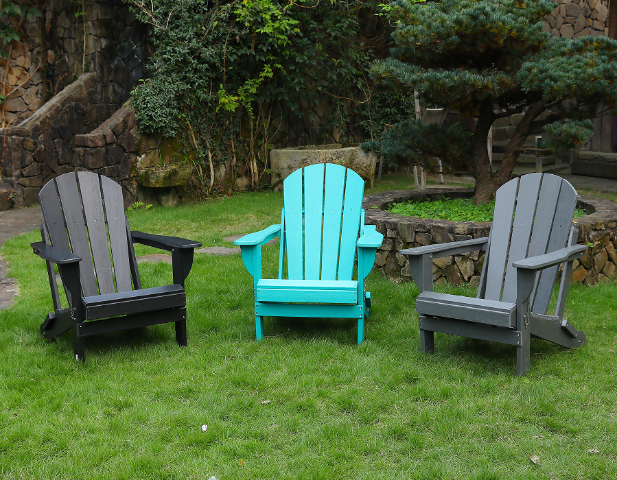 Vibrant Turcoaz HDPE Scaun Broasca Adirondack