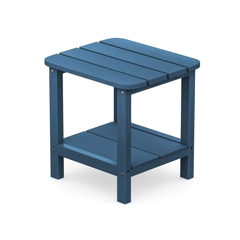 Masă laterală HDPE cu două straturi Lake Blue cu depozitare