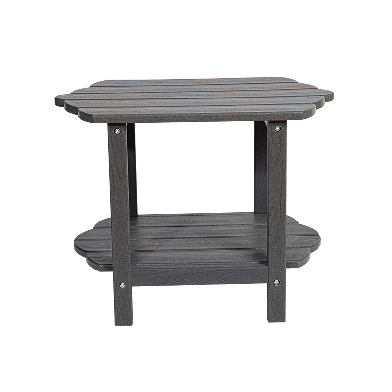 Masuta de cafea robusta, durabila, moderna, minimalista, cu doua niveluri, material HDPE
