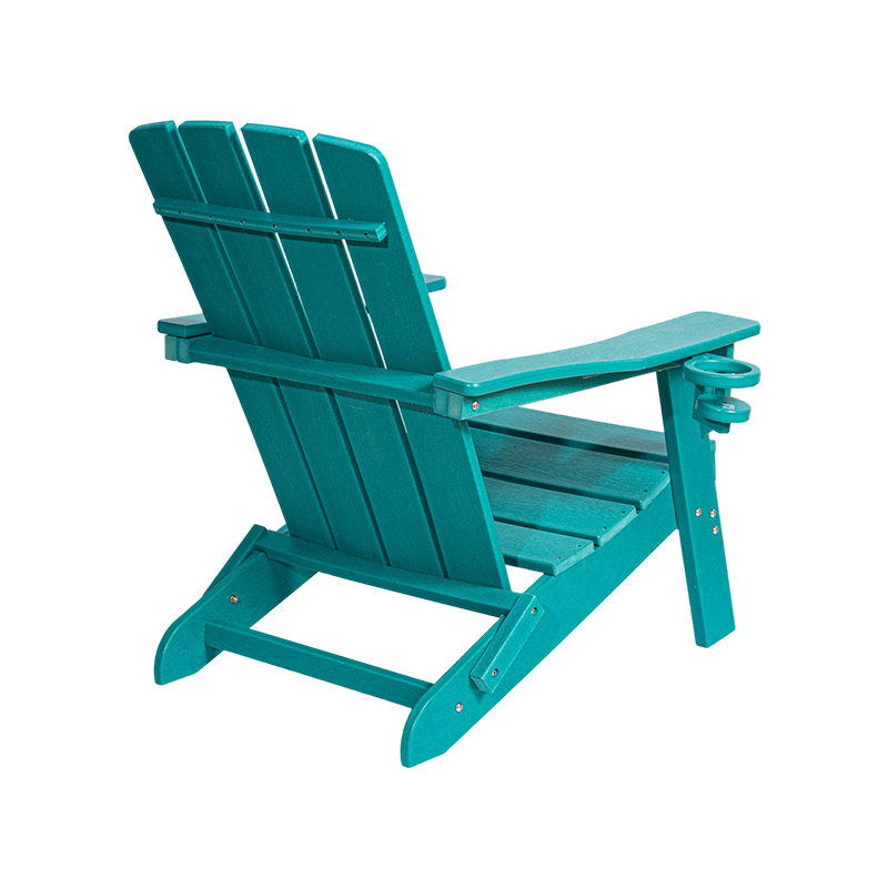 Scaun Adirondack din HDPE mic Lake Blue cu feronerie din oțel inoxidabil