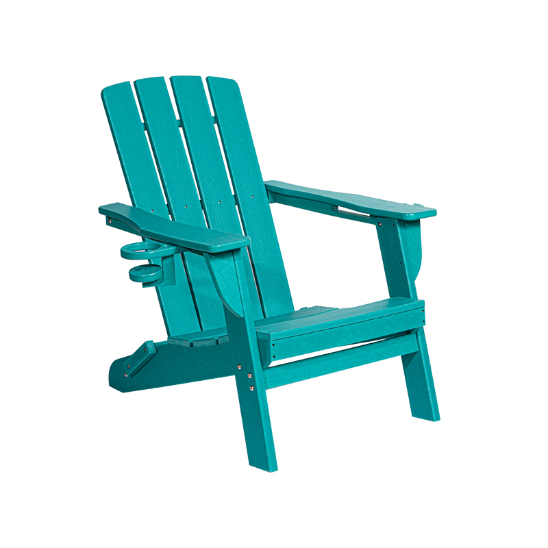 Scaun Adirondack din HDPE mic Lake Blue cu feronerie din oțel inoxidabil